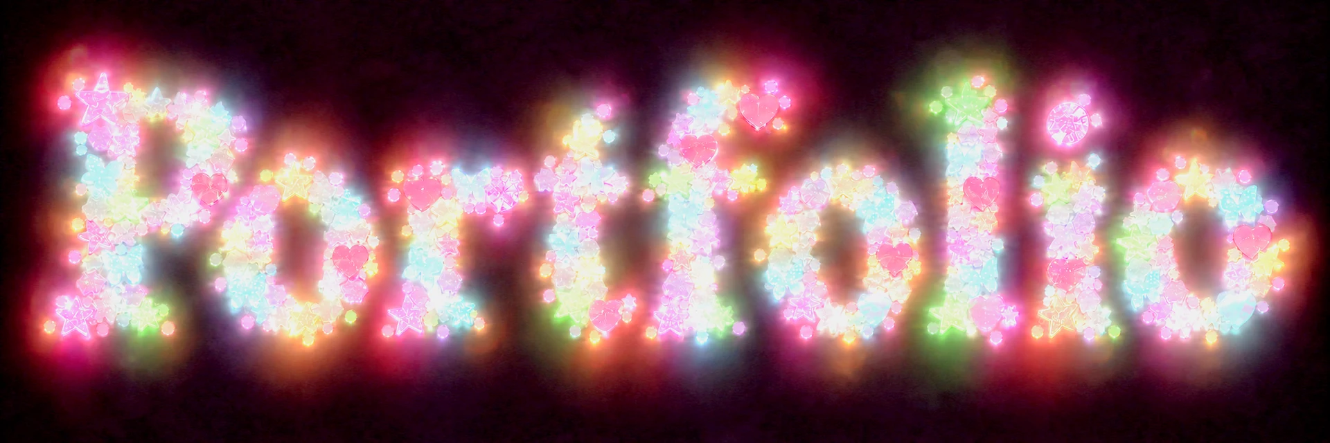 Sparkly Portfolio title
